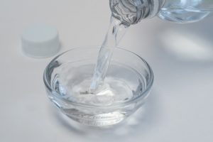 Water and vinegar